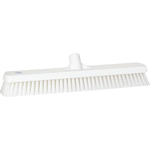 Vikan 70625 Brush,Wall/Floor Scrub,Stiff,19",PP/PBT,White