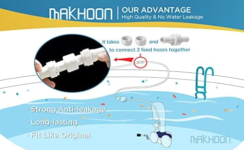 MAKHOON Upgraded Pool Cleaner Hose Ball Bearing Swivel D20 Replacement Parts for Polaris 180 280 380 3900 Pentair Pool Cleaner Ball Bearing Swivel D20 (3)