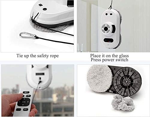 Anti-Falling Automatic Detection Window Cleaning Glass Cleaner Smart Robot Vacuum Cleaner for Tiling Glass/Tile Walls/Windows