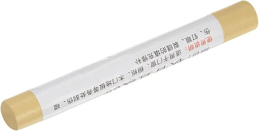 uxcell Wood Wax Filler Stick, Furniture Crayons Wooden Repair Wax Filler Stick Touch Up Wax Paint Pens for Scratches Holes Floor Laminate Tables Desks, Mineral Yellow