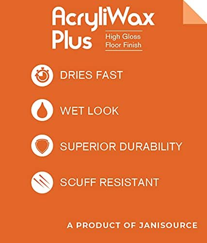 Acryliwax Plus High Gloss Durable Commercial Floor Finish & Wax - 1 Gallon…