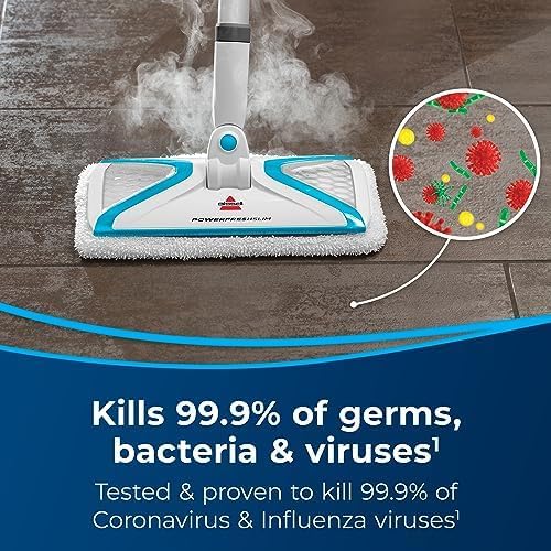 BISSELL PowerFresh Slim 3‑in‑1 Steam Mop & Handheld Steamer, Extension Wand, On‑Board Tool Kit, Multi‑Surface Cleaner for Sealed Hard Floors 2075A