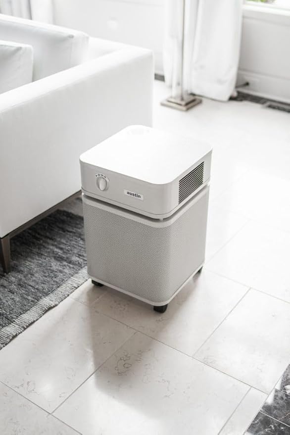 Austin Air HealthMate Standard Air Purifier, White - Advanced 4- Stage Filtration Air Purifiers For Home with Activated Carbon & Zeolite - Ideal as Air Purifiers for Bedroom, Model B400