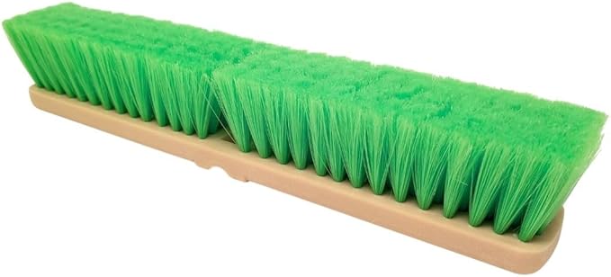 Teravan Green Flow Through Brush Head, 18-Inch Extra Soft Bristle Brush for Gentle Car Wash, RV, Boat, Window & Floor Cleaning, Compatible with Pole Handle