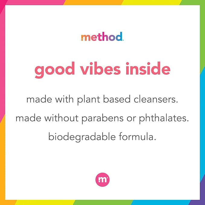 Method Body Wash, Daily Zen, Paraben and Phthalate Free, 18 oz (Pack of 2)