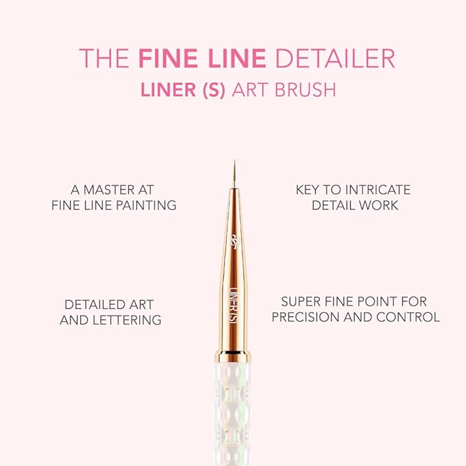 Kiara Sky Nail Art Brush S Liner, super fine point 5mm
