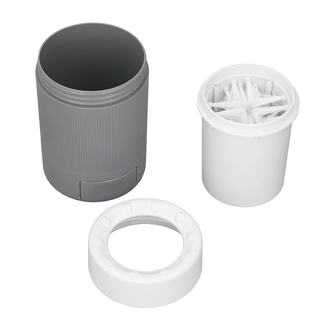 Pet Foot Washing Cup, Dog Paws Cleaner Plastic Dog Washing Station Dog Paws Washer Pet Foot Cleaner for Pets Cats and Dogs (Gray)