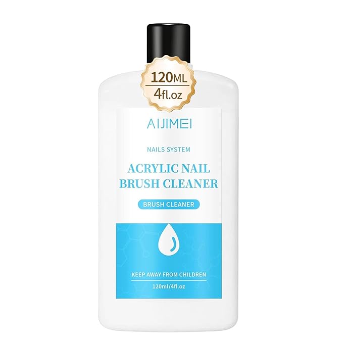 Nail Brush Cleaner 120ml Acrylic Brush Cleaner Efficient Nail Cleaner For Acrylic Powder Nails Professional Brush Cleaner For Acrylic Clean And Maintain Your Nail Brushes With Cleaning Solution