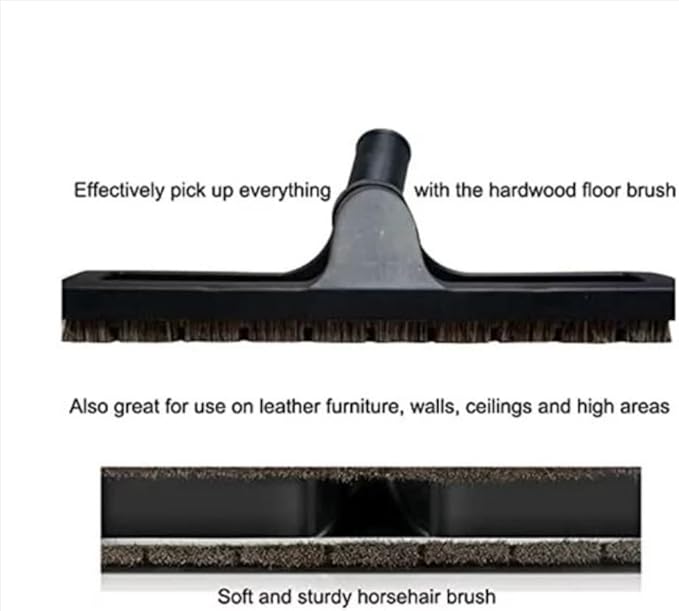 12" Universal Vacuum Cleaner Attachment 360° Swivel Floor Brush Tool 1.25" 32mm ID Vacuum Brush Accessorie