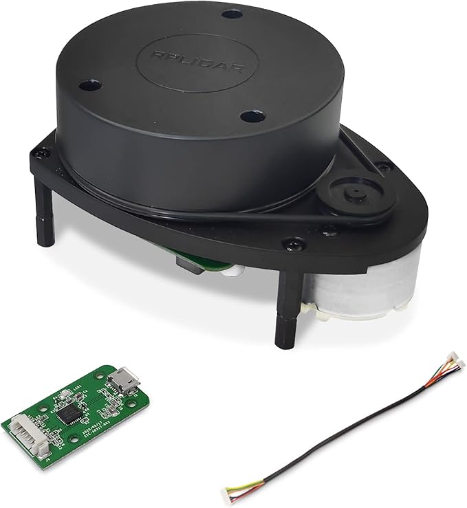 RPLIDAR A1M8 2D 360 Degree 12 Meters Scanning Radius LIDAR Sensor Scanner for Obstacle Avoidance and Navigation of Robots