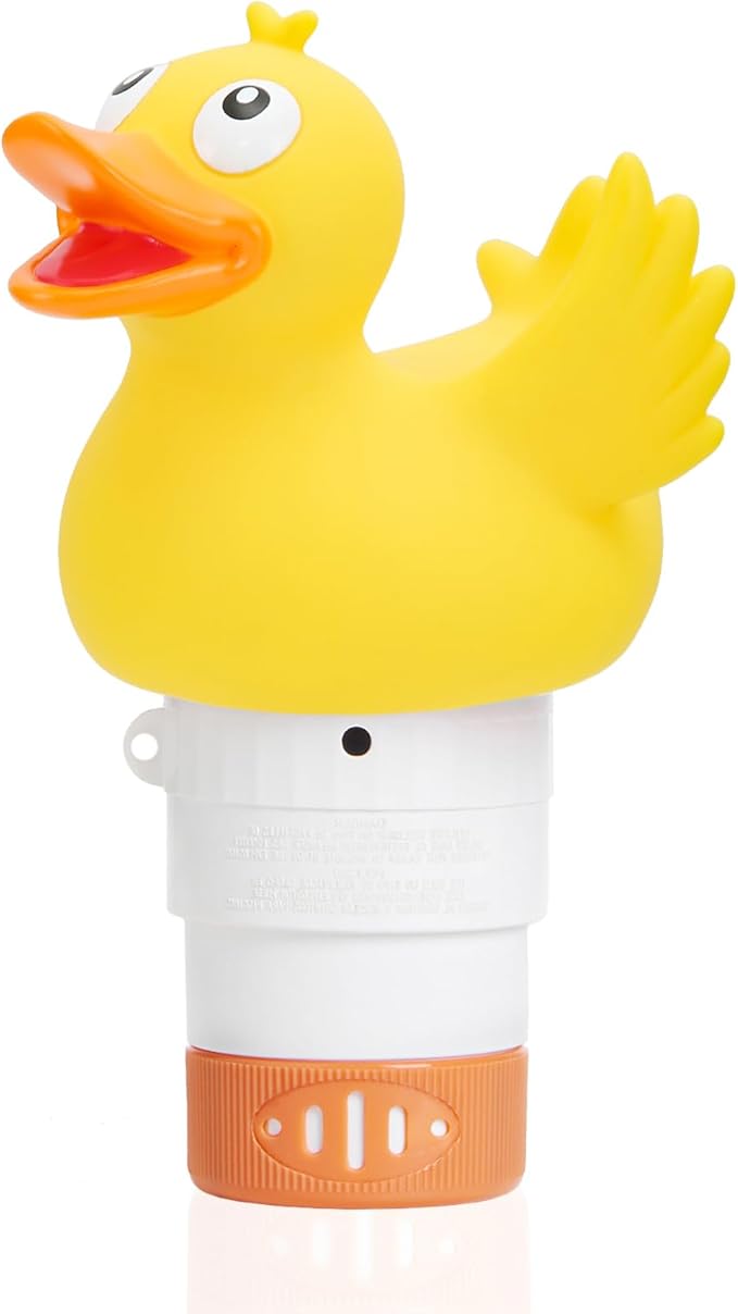 Duck Chlorine Floater for 1" Tab ONLY, Mini Floating Pool Chlorine Dispenser