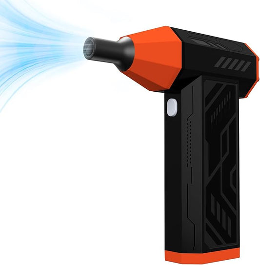 Compressed Air Duster-130000RPM Electric Air Duster for PC&Keyboard Cleaning，4-Speed Cordless Turbo Fan Rechargeable Reusable Compressed Air Blaster, Air Bed, Outdoors, Home