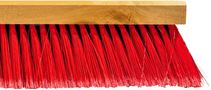 1-Pack - 36" Soft/Fine Sweep Indoor Push Broom with 60" Handle. Ideal for Epoxy & Polished Floors. Durable American Made Steel Brackets-All Stainless Steel Hardware. No Plastic. 100% USA Made