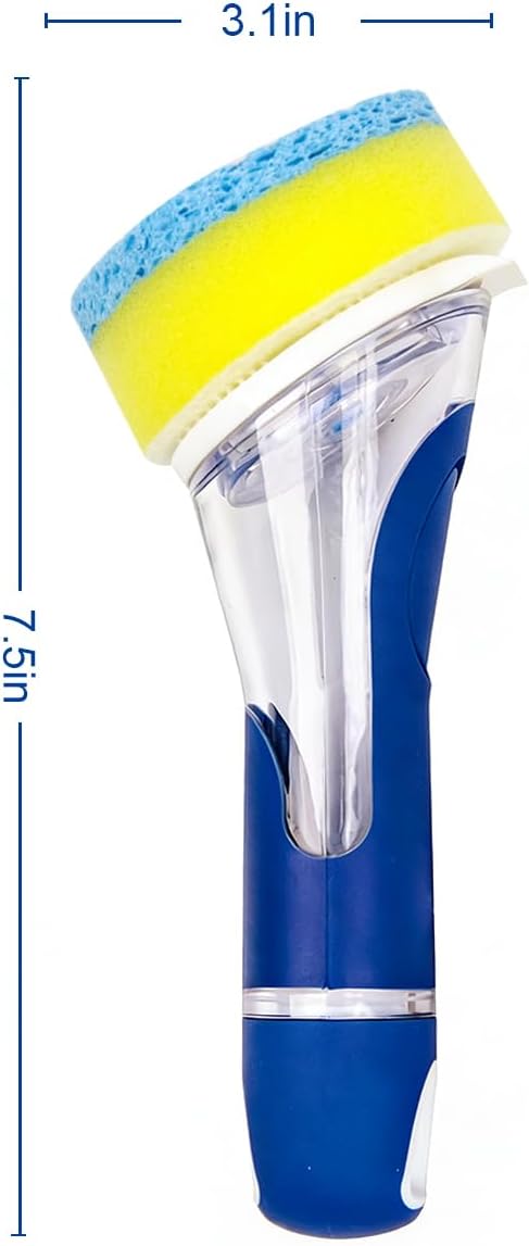 CELOX Dish Sponge with Handle, Dish Sponge with Soap Dispenser
