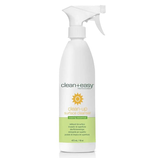 Clean + Easy Clean-Up Surface Wax Cleanser - Wax Remover Pre-Wax Spray for Spills & Residue, Oil and Grease From Warmer, 16 Oz