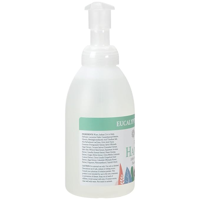 Ginger Lily Farms Botanicals All-Purpose Foaming Hand Soap Refill, 100% Vegan & Cruelty-Free, Eucalyptus Tranquility Scent, 20 Fl Oz (Pack of 1)