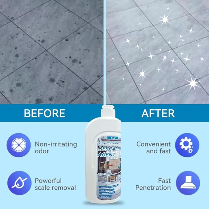 500ml Marble Cleaner Remover Granite Descaling Agent Stone Stain Cleaner Professional Stone Cleaning - Stain Remover for Cleaning Concrete, Marble, Granite, Tile