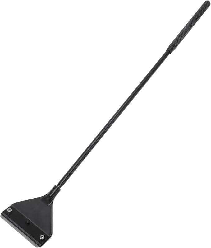 Seaweed Scraper for Glass Aquariums, Fish Tank Cleaner with 10 Blades, Efficient Aquarium Cleaning Tool, Rust-Resistant, Black, 1 Set