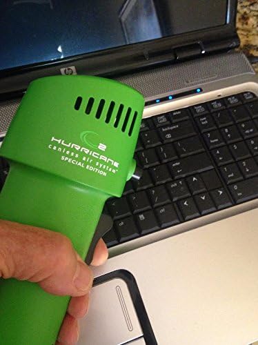 Canless Air System O2 Hurricane Industrial, Heavy Duty Rechargeable Air Duster, 220+ MPH Cordless Cleaner, Sustainable Pro Alternative, Green, Made in USA
