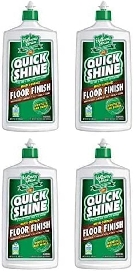 Quick Shine Floor Finish, 27 fl oz (Pack of 4)