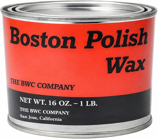 Boston Polish Amber Paste Wax - Hard Finish Surface Protection Wax, 16 oz