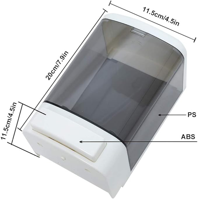 Evhome Manual Soap Dispenser Kitchen Bathroom Wall Mounted Commercial Soap Dispenser for Liquid Containers Shampoo Gel Chamber Plastic - (33.8 oz) 1000ml