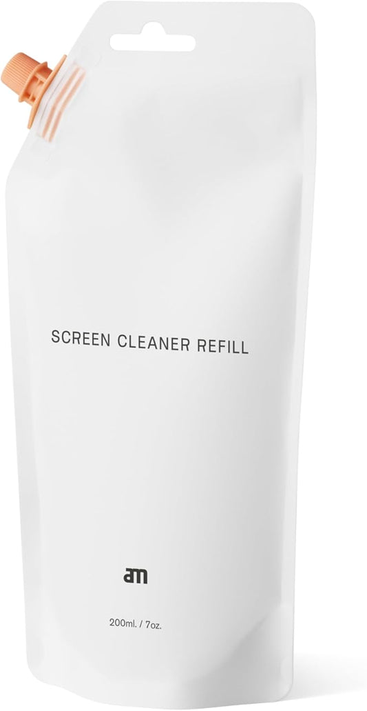am Cleaning Liquid Refill Bottle (200ml / 7 oz) – Refill for Screen Cleaners | Cleaning Spray for Phones, Tablets, Laptops | Alcohol-Free, Ammonia-Free, Eco-Friendly & Portable