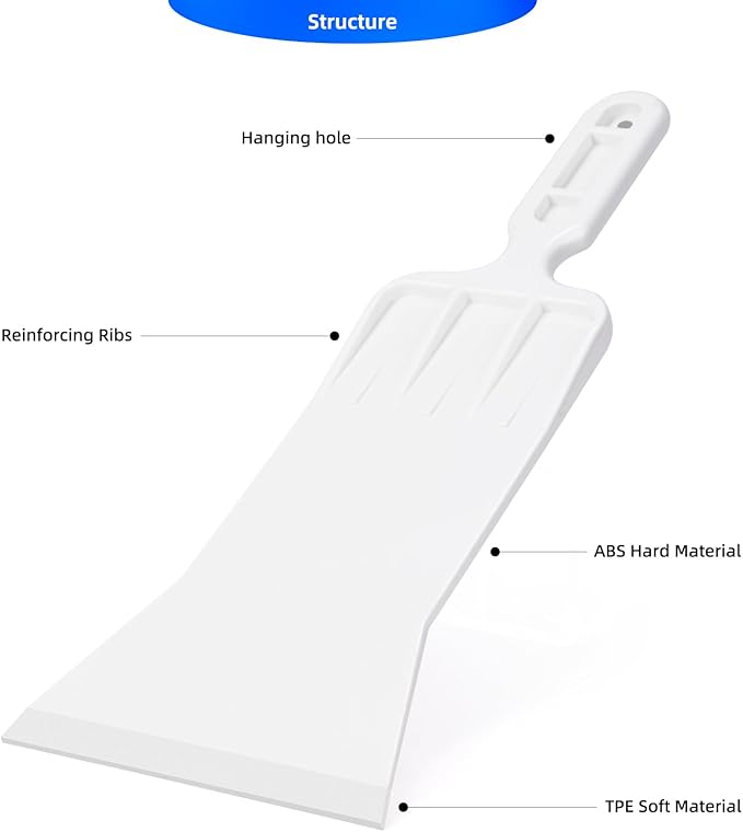 EHDIS Bulldozer Squeegee Flat Glass Window Film Bulldozer Tint Tools Car Front Windows Rear Glass Windshield Snow Frost Ice Removal Tool for Cars Trucks Window
