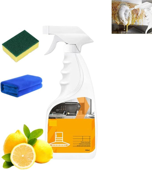 Heavy Duty Kitchen Degreaser Spray, Multi Functiona Foam Degreaser Spray for Kitchen, Heavy-Duty Oil Stain Cleaner Spray for Surfaces All Purpose Cleaning (1PCS)