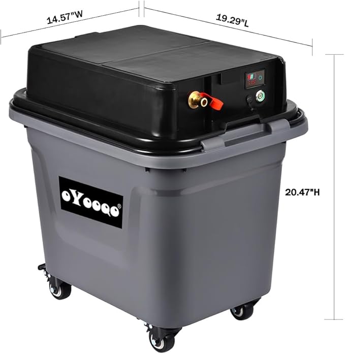 Cordless Pressure Washer - 330 PSI Powerful, 10Gal Built-in Tank, 5-Hour Runtime | Hose-Free Portable Cleaner for Car/Boat/ATV, Patio/Garden, Camping Shower & Outdoor Use