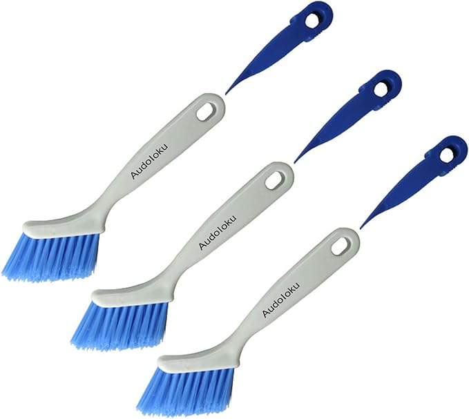 Audoloku 3PCS Crevice Brush Gap Deep Cleaning Brush Small Detail Kitchen Scrub Brush Window Groove Sliding Door Track Home Cleaning Brush