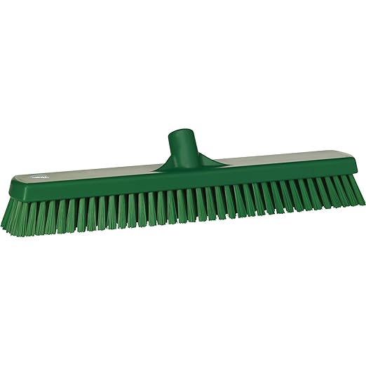 Vikan 70622 Brush,Wall/Floor Scrub,Stiff,19",PP/PBT,Green