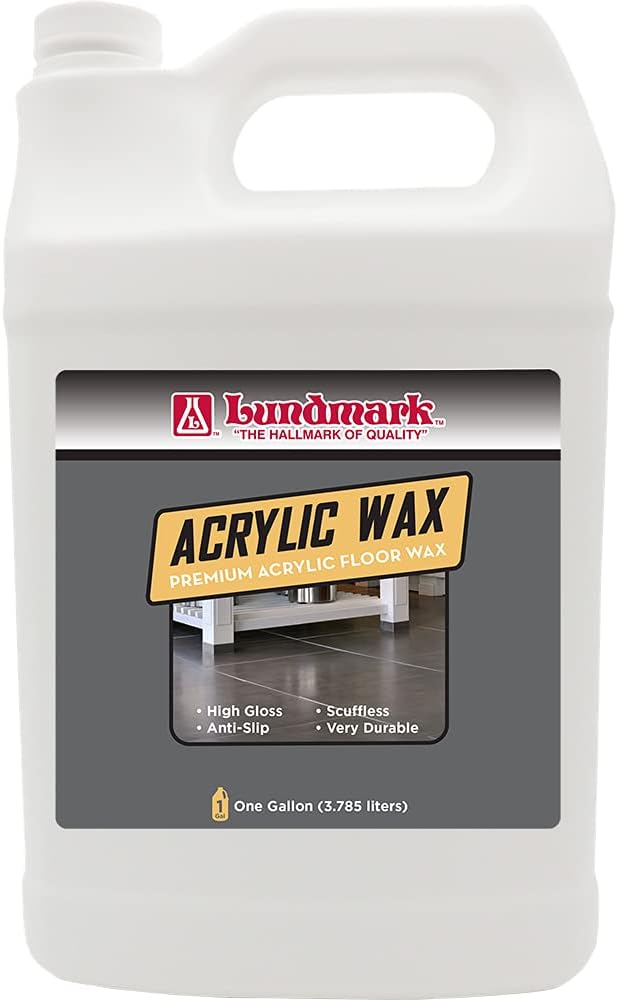 Lundmark, Inc Acrylic Floor Wax, 1-Gallon, 3203G01-2, Clear (LUN-3203G01-2)