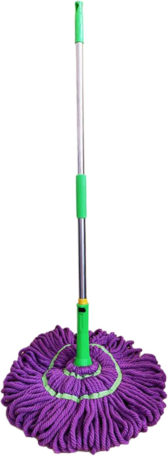 Twist Mop - Absorbent Cleaner for Floors | Easy Wring Telescopic Mop for Bedroom, Kitchen, School, Marble, Concrete, Hardwood, Commercial Spaces, Garage, Restaurant, and Bathroom