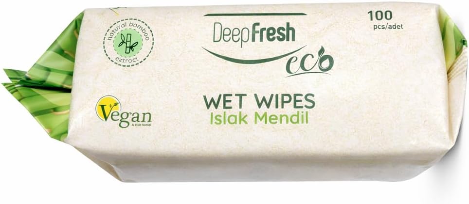 ShoppingAlaCart Multi-Purpose Cleaning Wet Wipes, 12 Pack (1,200 Total Wipes), Bamboo Fiber Surface Cleaner, Pop-Top Lid, Resealable