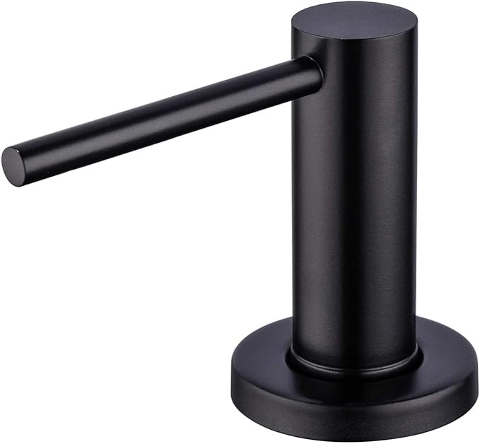 Soap Dispenser for Kitchean Sink, Built in Black Soap Dispenser Stainless Steel Soap Pump with 40" Extension Tube and 500ml Bottle