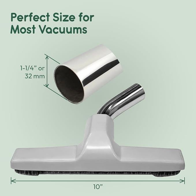 Universal Vacuum Cleaner Floor Brush for Hardwood Floors, 1.25" Fit – Soft Bristles, Scratch-Free Cleaning (Pack of 10)