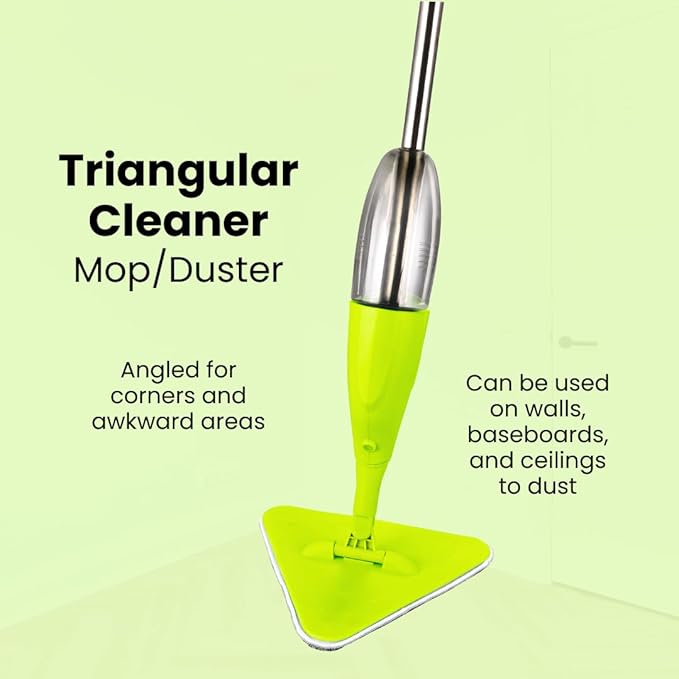 5-in-1 Multi-Purpose Cleaning Kit - Spray Mop, Sweeper, Duster, & Window Cleaner, Ewbank 5 pc Multi-Surface Tool Kit, Green