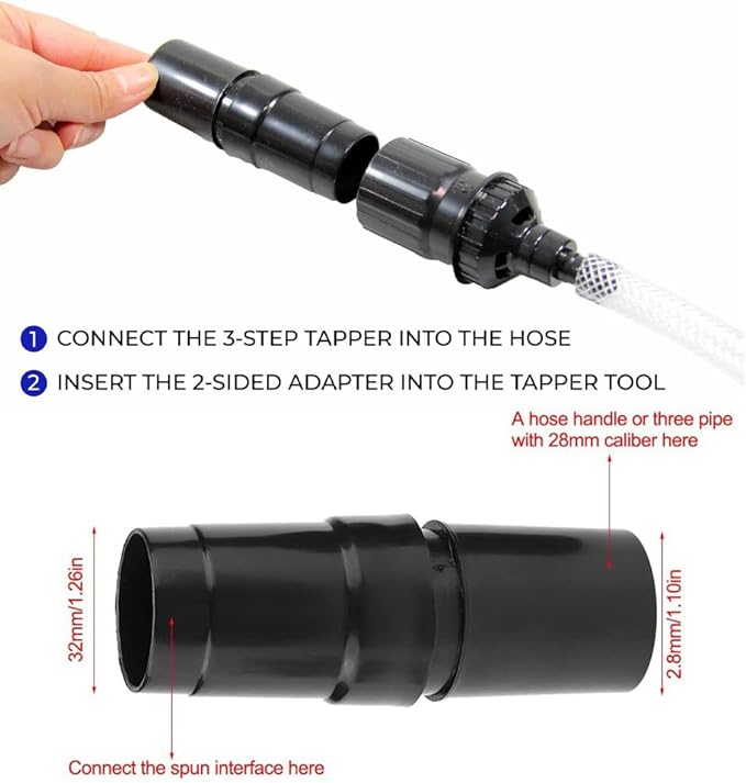 1-1/4inch & 1-3/8'' Vacuum Attachments Mini Micro Tool Attachment 9 Piece Set