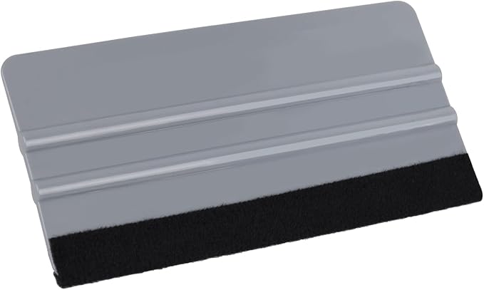 HIDBEA Window Felt Squeegee Tool, Vinyl Scraper for Window Privacy Film, Wallpaper and Car Glass, Tint Squeegee Installation Tool Protection Scratches Film Soothing, 5.9 * 3.1 Inch, Grey