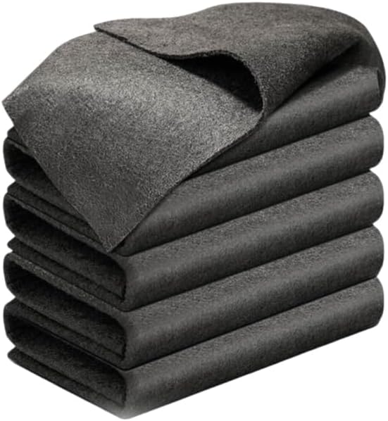 Fliwos Thickened Magic Cleaning Cloth, 2026 New Reusable Microfiber Cleaning Cloths, Streak Free Glass Wiping Cloths, Multipurpose Kitchen Rags Towels for Window, Mirror and Car Glass (5, 12×12 in)