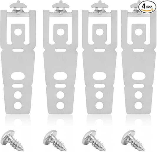 4 Pack WD01X27759 Dishwasher Countertop Mounting Bracket with Screws, Replacement Part Fit for GE, Hotpoint Dishwasher