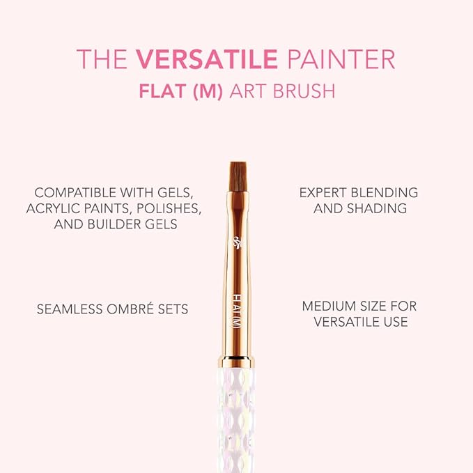 Kiara Sky Nail Art Brush | M Flat | ideal for blending and shading