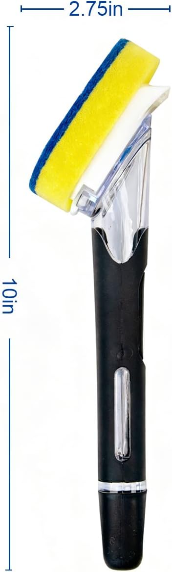 CELOX Dish Wand for Kitchen Sink Cleaning, Dish Scrubber with Soap Dispenser