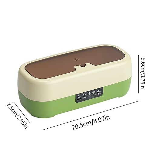 Ultrasonic Glasses Cleaner - Professional Ultrasonic Electric Jewelry Cleaner, Compact Rechargeable Cleaning Device Display | Rings Silver Necklaces Dentures for Strap Daily Adults