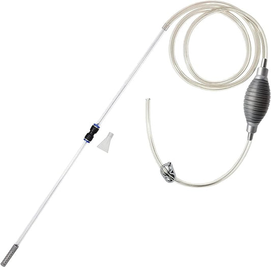 10 Gallon Fish Tank cleaner and Aquarium Water Changer Siphon with a Thinner Water Tubing. Perfect for Cleaning Small Fish Tanks, Gravel Vacuum for Aquarium Kit