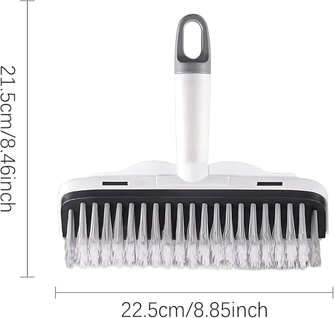 Scrub Brush - Ergonomic Grip Compact Cleaner Tool | Floor Scrub Brush | for Kitchen Balcony Bathtub Garage Patio Pool Wall Deck Tile Concrete