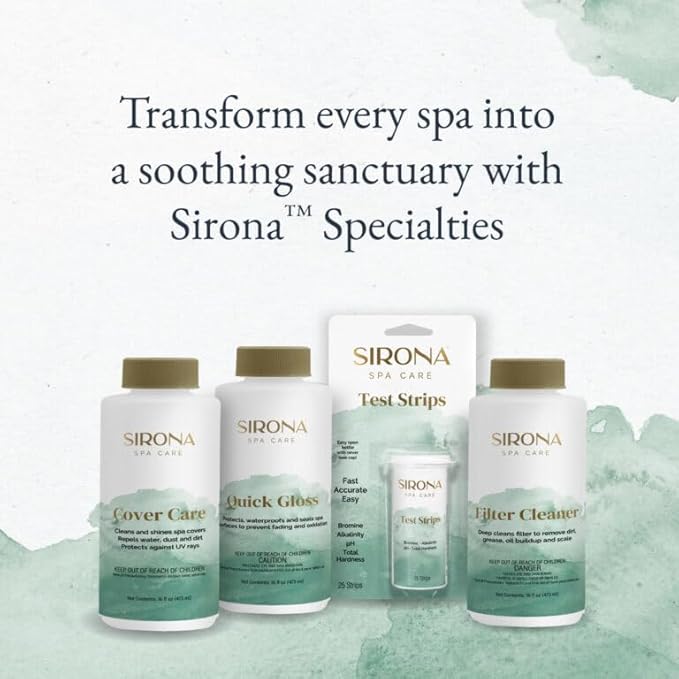 Sirona Spa Care Spray & Rinse Filter Cleaner for Spas and Hot Tubs, 16oz