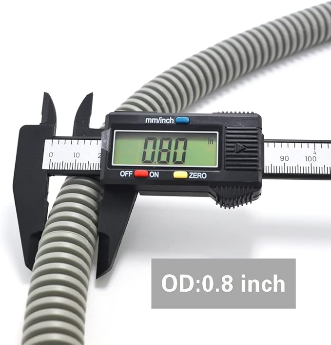TTFLEX Dishwasher Drain Hose 6 FT, Flexible Discharge Dishwasher Hose with Stainless Steel Clamps, Trim to Fit 5/8", 3/4", or 1" Dishwasher Outlet and Garbage Disposal/Sink End