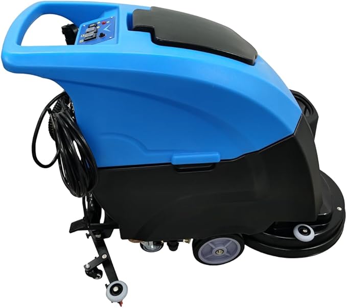 Commercial Auto Floor Scrubber Machine, Brush 20" Cleaning Path, Floor Polishing Machines, 18000sqft/h, Push Scrubber Industrial Mopping Machine 110V